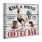 Stupell Industries Rise & Shine Coffee Bar Canvas Wall Art Design by Creatif Belle